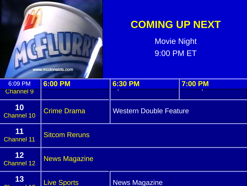 90s guide channel theme